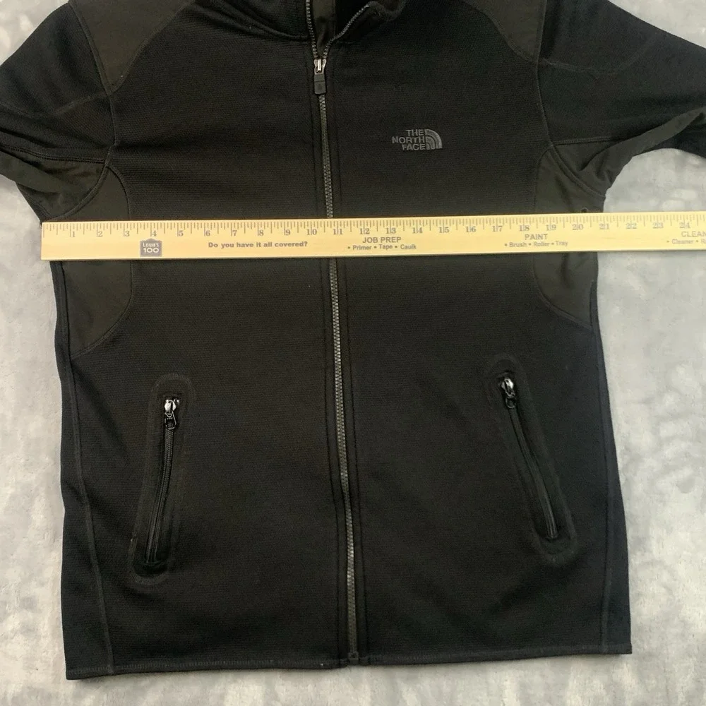 The North Face Mens M TKA Stealth‎ Jacket Full Zip Fleece Black